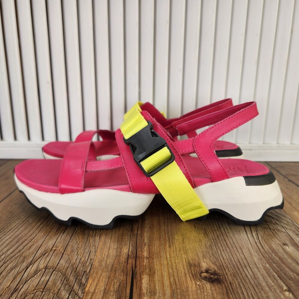 Sorel Kinetic Impact Sling Sandals Womens Sz 8.5 Cactus Pink Jet Colorful Hiking - Picture 4 of 10